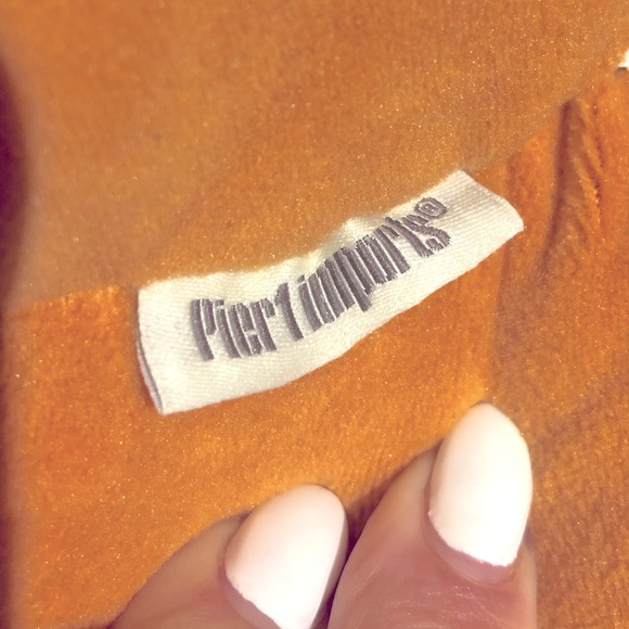 Pier 1 Pumpkin Pillow 🎃 - Picture 3 of 5